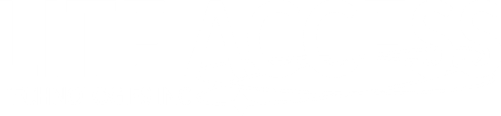 lite access logo white